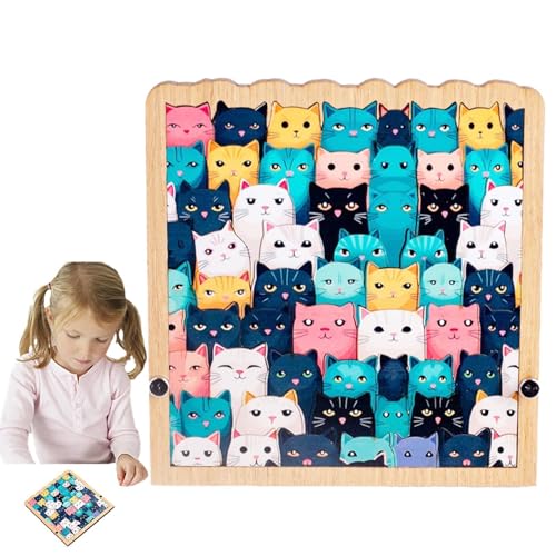 Rrlihjgu Katzenholzpuzzle für Erwachsene, Katzenpuzzle, präzise Holzpuzzle mit 62 Katzen, einzigartige Sammlung von Holzpuzzles für Enthusiasten Rrlihjgu Katzenholzpuzzle für Erwachsene, Katzenpuzzle, präzise Holzpuzzle mit 62 Katzen, einzigartige Sammlung von Holzpuzzles für Enthusiasten von Rrlihjgu
