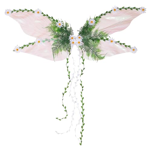Rrlihjgu Kinder Elfenflügel | Rollenspiel Schmetterlingsflügel Mit 3D Blüten und Blättern | Kreatives Kostümzubehör Verkleidungsoutfit für Mädchen Kinder Festivalaccessoire Rrlihjgu Kinder Elfenflügel | Rollenspiel Schmetterlingsflügel Mit 3D Blüten und Blättern | Kreatives Kostümzubehör Verkleidungsoutfit für Mädchen Kinder Festivalaccessoire von Rrlihjgu