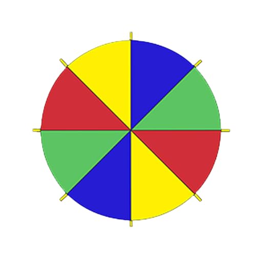 Rrlihjgu Kinder spielen Fallschirme, Fallschirme für Kinder, Fallschirm, Gymnastik, mit Griffen, Outdoor-Spielzeug, Zusammenarbeitsspiele für die Schule Rrlihjgu Kinder spielen Fallschirme, Fallschirme für Kinder, Fallschirm, Gymnastik, mit Griffen, Outdoor-Spielzeug, Zusammenarbeitsspiele für die Schule von Rrlihjgu