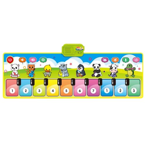 Rrlihjgu Klavierteppich für Kinder, interaktives Musikspielzeug, elektronisches frühzeitiges Lernspielzeug, Musikteppich mit mehreren Instrumentenmodi für Zuhause Rrlihjgu Klavierteppich für Kinder, interaktives Musikspielzeug, elektronisches frühzeitiges Lernspielzeug, Musikteppich mit mehreren Instrumentenmodi für Zuhause von Rrlihjgu