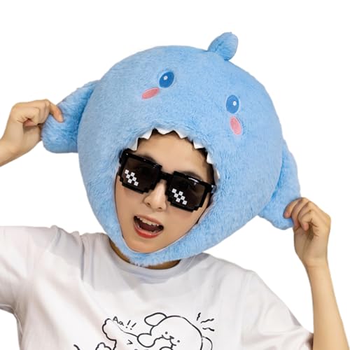 Rrlihjgu Plüschhai-Mütze, für Geburtstagsfeiern, Hai-Thematik, Kopfbedeckung, weich, für Cosplay, Halloween, Fotos, Karneval, Partys, Kostüme, Veranstaltungen Rrlihjgu Plüschhai-Mütze, für Geburtstagsfeiern, Hai-Thematik, Kopfbedeckung, weich, für Cosplay, Halloween, Fotos, Karneval, Partys, Kostüme, Veranstaltungen von Rrlihjgu
