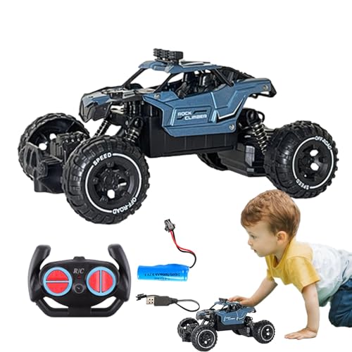 Rrlihjgu Rc-Autos, Rc-Autospielzeug | 2,4 GHz schneller Renn-RC-Truck wiederaufladbar | Rc Truck, ferngesteuertes Kinderauto, Elektrofahrzeugspielzeug, Antikollision, für Ostern, Weihnachten von Rrlihjgu