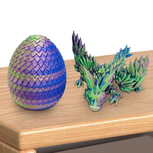 Rrlihjgu Regenbogen-Ei, Drachenei, bedruckt, realistisch, bewegliche Gelenke lindern Stress, Drache, Heimdekoration, Fidget Toy Rrlihjgu Regenbogen-Ei, Drachenei, bedruckt, realistisch, bewegliche Gelenke lindern Stress, Drache, Heimdekoration, Fidget Toy von Rrlihjgu