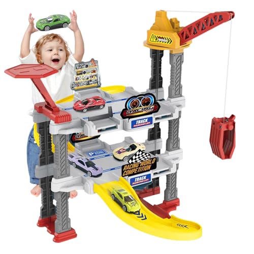 Rrlihjgu Schienenauto-Spielsets, Parkplatzspielzeug - Sichere Spielzeuggaragen,Pädagogische Katapultbahn, Kinderspielzeug für Geburtstag, Weihnachten, Neujahr, Ostern Rrlihjgu Schienenauto-Spielsets, Parkplatzspielzeug - Sichere Spielzeuggaragen,Pädagogische Katapultbahn, Kinderspielzeug für Geburtstag, Weihnachten, Neujahr, Ostern von Rrlihjgu