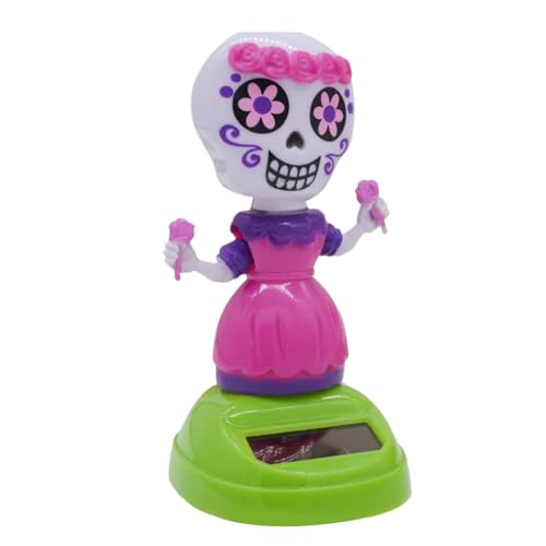 Rrlihjgu Solartoys - Niedliche Totenkopf-Figur Für Auto | wasserdichte Outdoor-Dekoration Für Halloween-Partys Fensterbank Garten Terrasse Rrlihjgu Solartoys - Niedliche Totenkopf-Figur Für Auto | wasserdichte Outdoor-Dekoration Für Halloween-Partys Fensterbank Garten Terrasse von Rrlihjgu