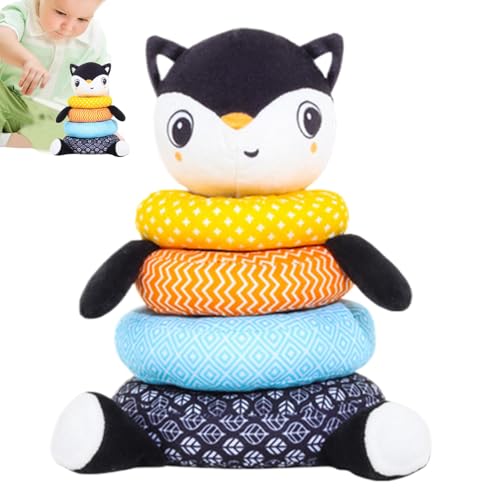 Rrlihjgu Stapelbare Ringe für Kinder, stapelbares Spielzeug, Plüschringe, sensorisches Spielzeug, Entwicklungsaktivität, Tier-Stapelspiel für Kinder von 0 bis 3 Jahren Rrlihjgu Stapelbare Ringe für Kinder, stapelbares Spielzeug, Plüschringe, sensorisches Spielzeug, Entwicklungsaktivität, Tier-Stapelspiel für Kinder von 0 bis 3 Jahren von Rrlihjgu