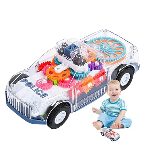 Rrlihjgu Transparentes Autospielzeug, Getriebeauto, Elektrofahrzeug, transparentes Getriebe, lustiges interaktives Lernspielzeug mit blinkenden Lichtern und Musik für Rrlihjgu Transparentes Autospielzeug, Getriebeauto, Elektrofahrzeug, transparentes Getriebe, lustiges interaktives Lernspielzeug mit blinkenden Lichtern und Musik für von Rrlihjgu