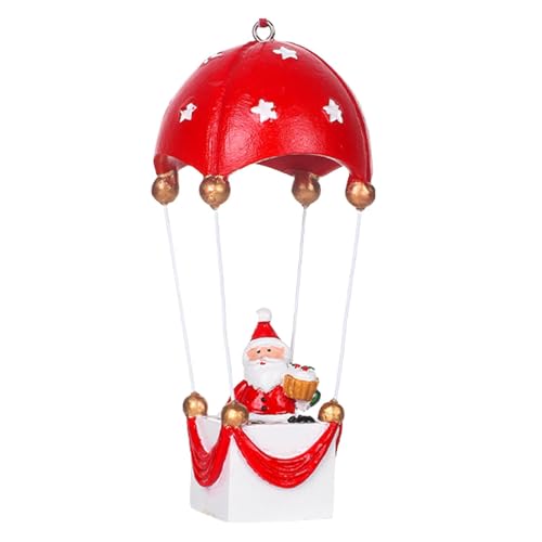 Rrlihjgu Weihnachtsschmuck-Fallschirm,Weihnachts-Fallschirm-Flugspielzeug,Weihnachtsmann-Puppe, Fallschirmfigur - Schneemänner Fallschirm Dekoration Anhänger Weihnachtsmann Puppe Fallschirm von Rrlihjgu