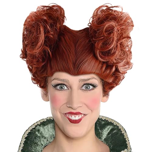 Rrlihjgu Winifred Sanderson Cosplay-Kostüm für Damen, Sanderson-Schwestern-Kostüm für Erwachsene, Sanderson-Schwestern-Kostüm, Winifred Sara-h Mary-Hexe, Cosplay-Zubehör, Halloween, Karnevalskostüme, von Rrlihjgu