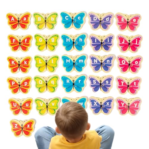 Rrlihjgu del Alphabet – Lernspielzeug aus Holz mit Tieren, Lernspiel für die Entwicklung der Feinmotorik bei und Mädchen ab 3 Jahren Rrlihjgu del Alphabet – Lernspielzeug aus Holz mit Tieren, Lernspiel für die Entwicklung der Feinmotorik bei und Mädchen ab 3 Jahren von Rrlihjgu