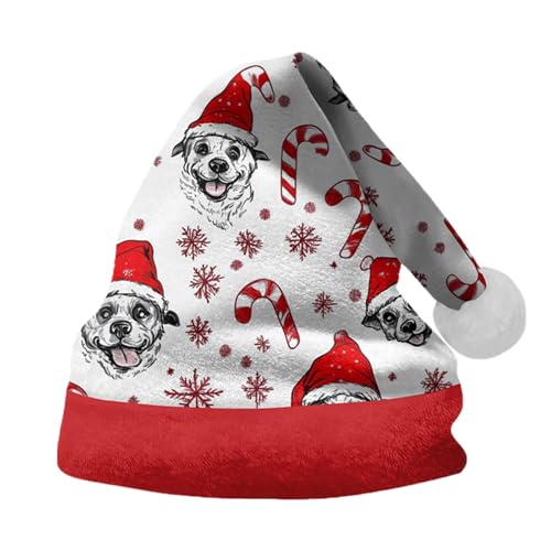 Rrongwn Weihnachtsmütze Nikolausmütze Plüsche Weihnachtsmann Mütze Rote Santa Mütze Warm Dicker Nikolaus Mütze Weihnachtsmütze Erwachsene Weihnachtsmütze Für Kinder Winter Santa Cap von Rrongwn