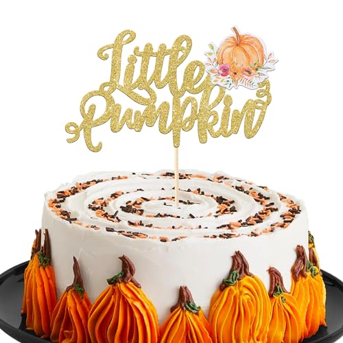 Rsstarxi 1 Packung Little Pumpkin Cake Topper Baby Shower Kuchen Dekoration Herbst Ernte Thema Kuchen Pick für Kürbis Themed Thanksgiving Halloween Geburtstag Party Kuchen Dekorationen Orange Rsstarxi 1 Packung Little Pumpkin Cake Topper Baby Shower Kuchen Dekoration Herbst Ernte Thema Kuchen Pick für Kürbis Themed Thanksgiving Halloween Geburtstag Party Kuchen Dekorationen Orange von Rsstarxi