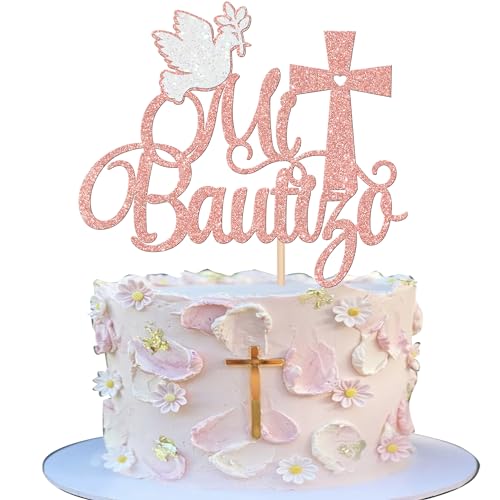 Rsstarxi 1 Packung Spanischer Mi Bautizo Tortenaufsatz Kreuz Erste Heilige Kommunion Kuchendekoration Taufe Kuchen Pick für religiösen Gott Segen Babyparty Geburtstag Party Dekoration Roségold Rsstarxi 1 Packung Spanischer Mi Bautizo Tortenaufsatz Kreuz Erste Heilige Kommunion Kuchendekoration Taufe Kuchen Pick für religiösen Gott Segen Babyparty Geburtstag Party Dekoration Roségold von Rsstarxi