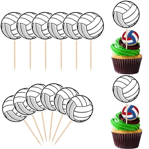 Rsstarxi 40 Stück Volleyball Cupcake Toppers Sport Bälle Cupcake Food Picks Volleyball Geburtstag Kuchen Dekorationen für Volleyball Thema Baby Shower Sport Spiel Party Kuchen Dekorationen Supplies Rsstarxi 40 Stück Volleyball Cupcake Toppers Sport Bälle Cupcake Food Picks Volleyball Geburtstag Kuchen Dekorationen für Volleyball Thema Baby Shower Sport Spiel Party Kuchen Dekorationen Supplies von Rsstarxi