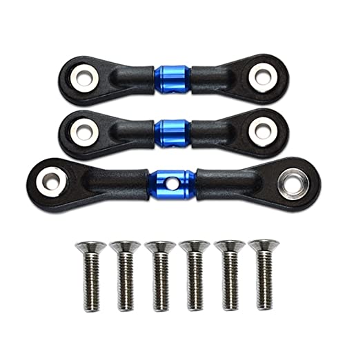 Rtppyakk 3 Lenkstange Servostange für TT-02 TT-02T TT02 TT02T 1/10 RC Auto Upgrade Teile ZubehöR,Blau von Rtppyakk