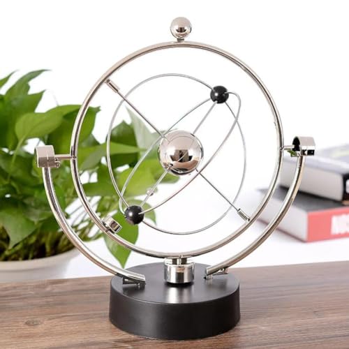 Newtons Wiegenpendel, Perpetuum Mobile Riesenrad Balance, Stahl Balance Ball, Physik Wissenschaft Pendel Balance Schreibtisch Unterhaltung Dekoration für Büro von Rtyweth