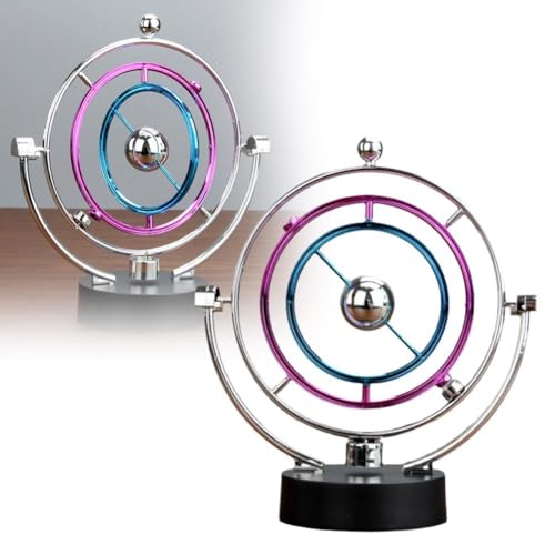 Newtons Wiegenpendel, Perpetuum Mobile Riesenrad Balance, Stahl Balance Ball, Physik Wissenschaft Pendel Balance Schreibtisch Unterhaltung Dekoration für Büro von Rtyweth