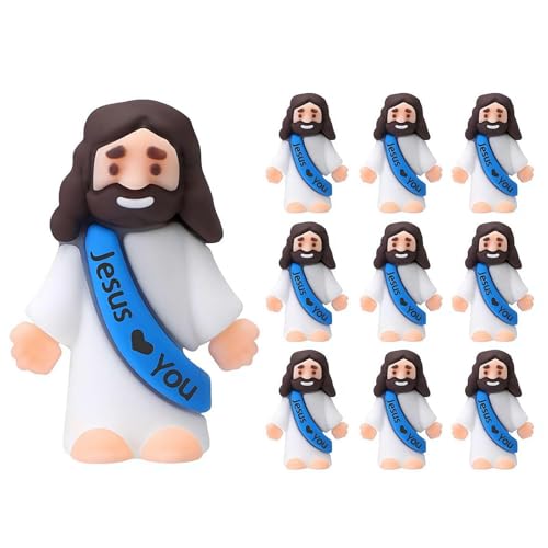 Rtyweth 10 kleine Figuren, religiöse Puppe, kleine Figuren, niedliche Miniaturfiguren, kleine Masse, Puppe von Rtyweth