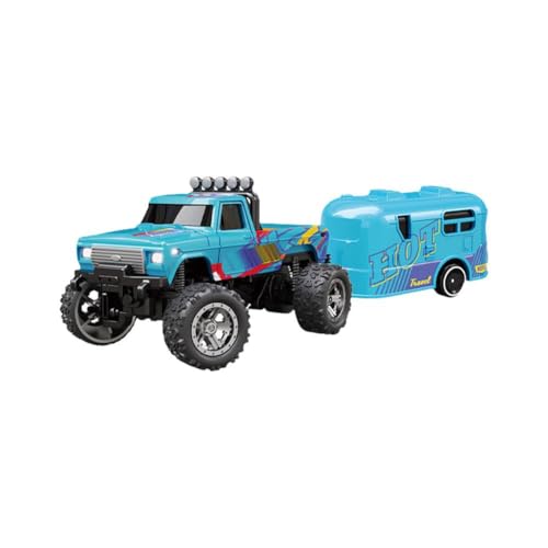 Rtyweth Mini-RC-Truck, Mini-Truck, Maßstab 1:64, Legierung, ferngesteuertes Gelände, All-Truck, 2,4 GHz von Rtyweth