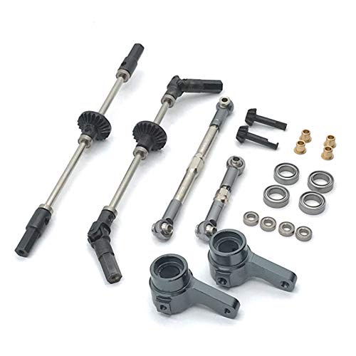 Ruaen Upgrade Stahl Gear Vorder- und Rad BrüCken Achse Lenk Schalen Kit für MN D90 D91 MN96 MN99 MN99S 1/12 RC Auto Teile von Ruaen