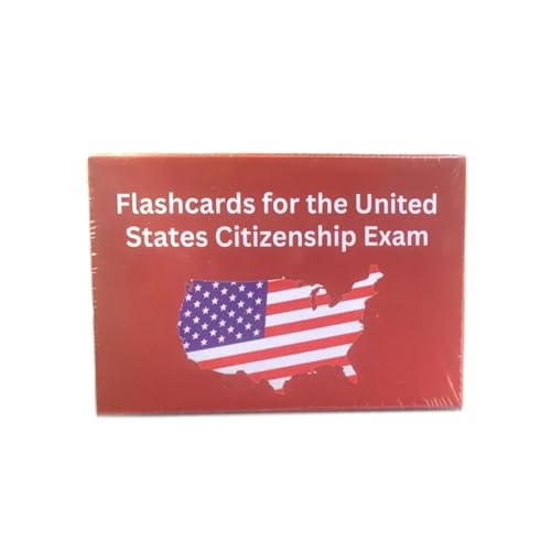 Ruarby 1 Box Citizenship Exam Cards Test Flashcards 100 Questions US Civics For Improved Knowledge von Ruarby