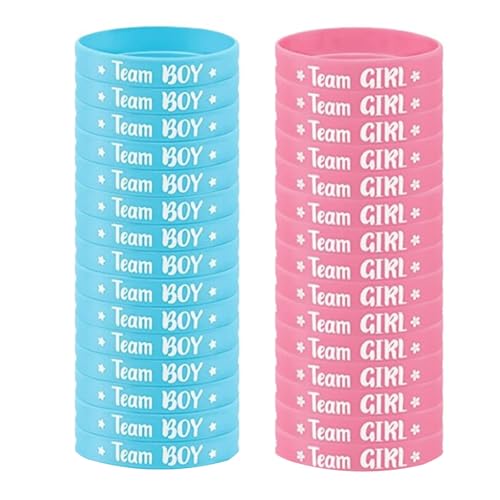 Ruarby Baby Geschlecht Expose Celebration Armbänder Unisex Party Armbänder Party Dekorationen Duschbänder Ruarby Baby Geschlecht Expose Celebration Armbänder Unisex Party Armbänder Party Dekorationen Duschbänder von Ruarby