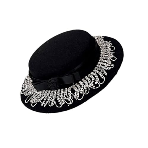 Ruarby Strass-Quasten, Schleife, Lolitas, kleiner Hut, Haar-Accessoire, tragbare Dekoration für Themenversammlungen und Aufführungen, formelle Veranstaltungen, Kopfschmuck Ruarby Strass-Quasten, Schleife, Lolitas, kleiner Hut, Haar-Accessoire, tragbare Dekoration für Themenversammlungen und Aufführungen, formelle Veranstaltungen, Kopfschmuck von Ruarby