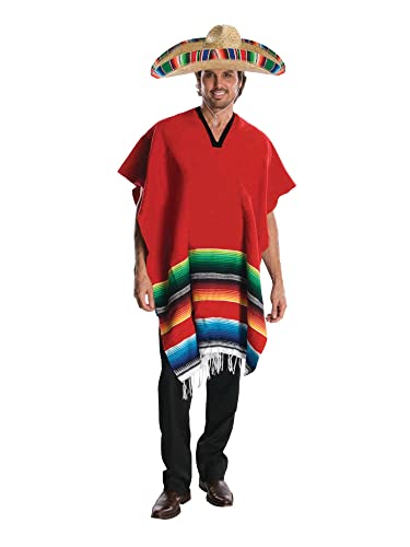 Bristol Novelty AF129 Poncho, Men, Mehrfarbig von Rubie's