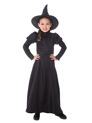 Bristol Novelty CF225M Hexenkostüm Wickedest Witch, für Kinder/Mädchen, Größe M, schwarz, 5–6 Jahre von Rubie's