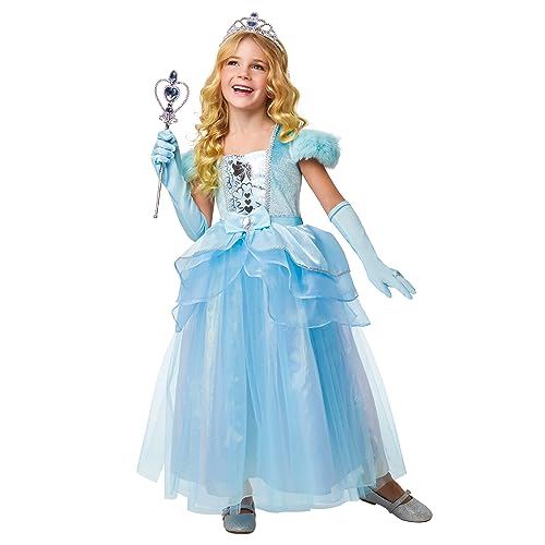 Bristol Novelty Kostüm Blaue Prinzessin, Kinderkostüm, Alter: 3–4 Jahre von Rubie's