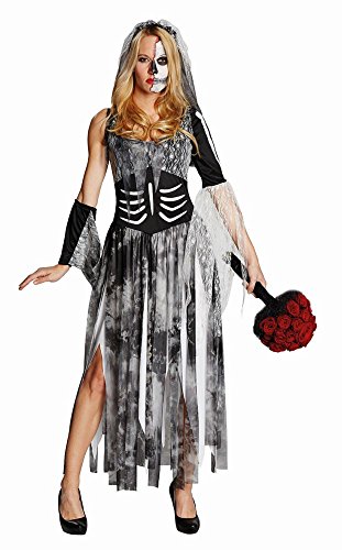 Rubie`s Damen Kostüm Zombiebraut Brautkleid zum Zombie Halloween Gr.44 von Rubie's