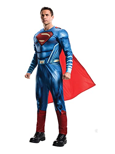 Rubie's Offizielles Superman-Kostüm für Erwachsene, DC Warner Bros Justice League Superman-Kostüm Halloween von Rubie's