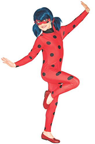 Rubie‘s IT620794 Kinder Kostüm Miraculous Ladybug Marienkäfer Gr. M (5-7 Jahre) Karneval von Rubie's