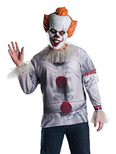 RUBIE'S 700021 It Movie (2017) Pennywise Kostüme in Erwachsenengröße, Unisex – Erwachsene, wie abgebildet, Standard Halloween von Rubie's