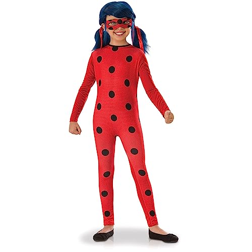 RUBIE'S Miraculous Offizielles Kostüm Ladybug für Kinder – Größe 5–6 Jahre – Kostüm mit Overall und Maske – für Halloween, Karneval RUBIE'S Miraculous Offizielles Kostüm Ladybug für Kinder – Größe 5–6 Jahre – Kostüm mit Overall und Maske – für Halloween, Karneval von Rubie's
