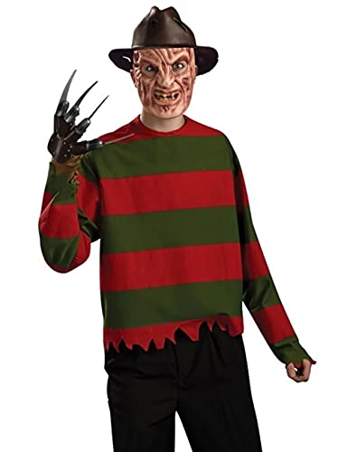 RUBIE'S Original Lizenz Freddy Krüger Krueger Kostüm Nightmare on Elm Street Frederick Charles Krueger Serienmöder Film Horror Grusel Halloween Gr. STD von Rubie's