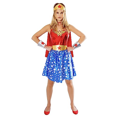 Rubies 1000701M Wonderwoman Erwachsenenkostüm für Erwachsene, mehrfarbig, 42-44, Halloween, Halloween von Rubie's