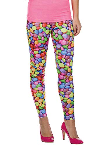 Rubie's 13301-36 Leggings Candy Schokolinsen Größe: 36, Multi-Colored von Rubie's