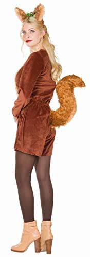 Rubie's 13440-34 Damen Kostüm Tier Eichhörnchen Puschel Jumpsuit Karneval (34), Multi-Colored von Rubie's