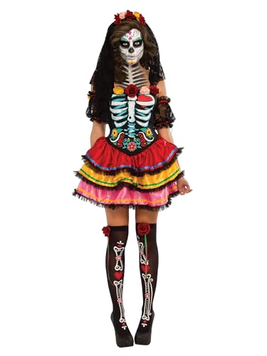 Rubie's 2810622XL Day of the Dead Seniora, Kostüm für Erwachsene, XL Halloween von Rubie's