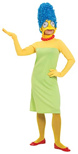 Rubie's 3 880654 S - Marge Simpson Erwachsene Deluxe Kostüm, Größe S, grün/gelb von Rubie's