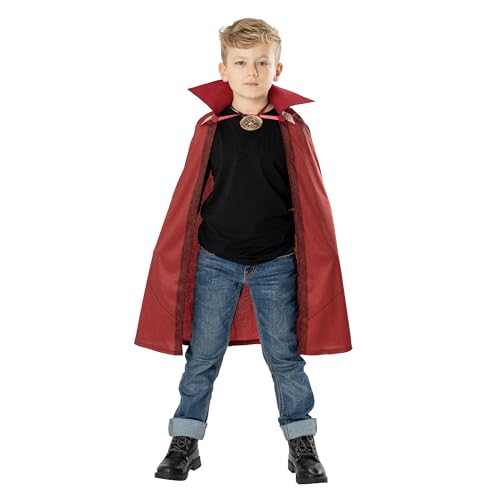 Rubies Offizielles Marvel Dr Strange in the Multiverse of Madness Dr. Strange Cape and Medallion Child Costume, Kids Fancy Dress, Age 5-8 years Halloween von Rubie's