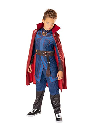 Rubies offizielles Marvel Dr Strange im Multiversum des Wahnsinns Dr Strange Deluxe Kinderkostüm, Kinder Kostüm, Alter 5-6 Jahre, Welttag des Buches Halloween von Rubie's