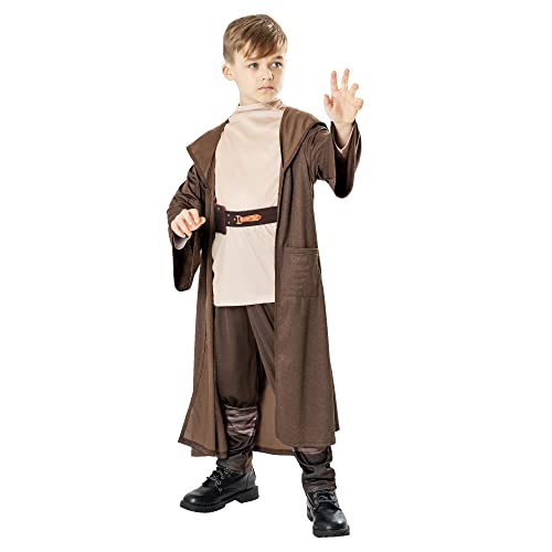 Rubies 3014763-4 OBI Wan Kenobi Deluxed Kinderkostüm, Jungen, wie abgebildet, S, Halloween, Halloween von Rubie's