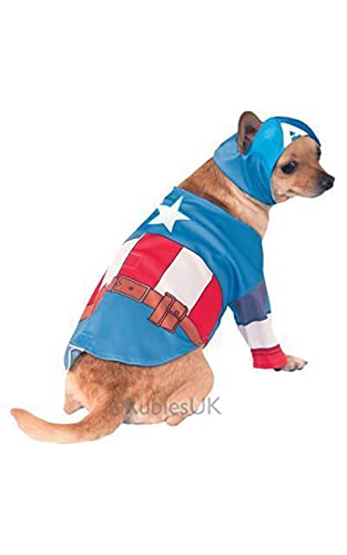 Rubie's 3580070 - Captain America Hundekostüm, XL Halloween von Rubie's