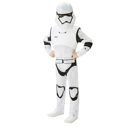 Rubie's 3620269 - EP7 Stormtrooper deluxe child, 9-10 Jahre, weiß/schwarz von Rubie's