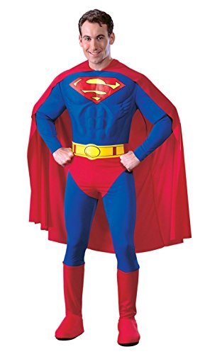 Rubie's 3888016 - Superman Muscle Chest Adult, L, blau/rot Halloween von Rubie's