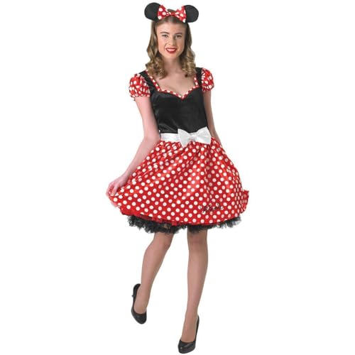 Rubie's 3888841 - Kostüm für Erwachsene - Sassy Minnie Mouse Adult, S, rot / weiß von Rubie's