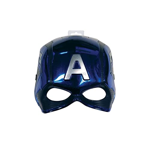 Rubie's offizielles Marvel Avengers Captain America Deluxe Kindermaske Kostüm zubehör, Jungen, One Size, Welttag des Buches Halloween von Rubie's