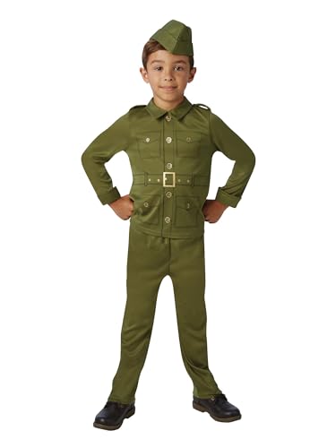 Rubie's 620786S Generic Official, WW2 Soldaten-Kinderkostüm, Buchwoche Faschingskostüm, klein, 3-4 Jahre, Jungen, Mehrfarbig. Halloween Rubie's 620786S Generic Official, WW2 Soldaten-Kinderkostüm, Buchwoche Faschingskostüm, klein, 3-4 Jahre, Jungen, Mehrfarbig. Halloween von Rubie's
